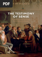 The Testimony of Sense: Empiricism and The Essay From Hume To Hazlitt