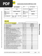 Installation Checklist AB TOLBERT 