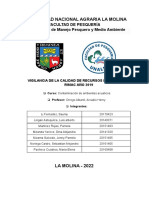 Vigilancia de La Calidad de Recursos Hidricos - Rio Rimac Año 2019