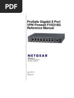 Prosafe Gigabit 8 Port VPN Firewall Fvs318G Reference Manual