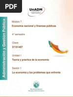 Módulo 7: Economía Nacional y Finanzas Públicas