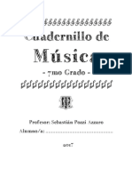 Cuadernillo 7mo Música