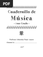 Cuadernillo 7mo Música