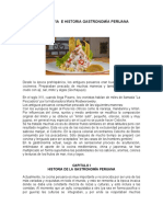 Monografia e Historia Gastronomía Peruana