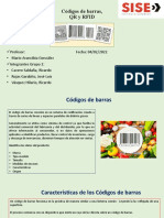 Trabajo de Códigos de Barras - QR - RFID