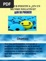 Actitud Positiva en Un Mundo Negativo