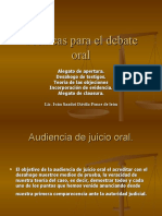 Tecnicas para El Debate Oral