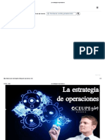 La Estrategia de Operaciones