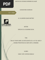 Linea de Tiempo Sobre Los Antecedentes de La Ley Del Issste