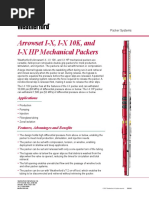 Arrowset I-X, I-X 10K, and I-X HP Mechanical Packers: Applications