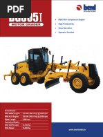 Motor Grader: BSIII CEV Compliance Engine High Productivity Easy Operation Operator Comfort