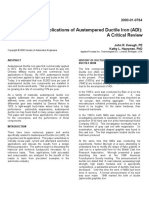 Automotive Applications of Austempered Ductile Iron (ADI) : A Critical Review