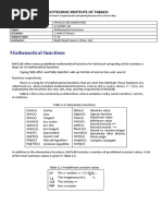 Mathematical Functions: Polytechnic Institute of Tabaco