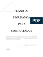 Plano de Segurança para Contratados