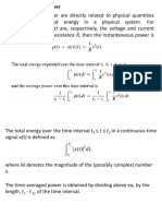 Signal Energy and Power