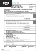 Weekly Check: AIRBUS A320-214 & A320-232 Maintenance Check List