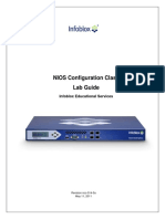 NIOS Configuration Class Lab Guide: Infoblox Educational Services