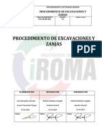 Procedimiento de Excavaciones y Zanjas