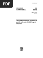 Sistemas de Gestión de La Continuidad Del Negocio - ISO 22301-2019 - en Español