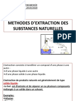 Methodes D'extraction Des Substances Naturelles