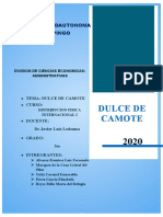 Proyecto de Dulce de Camote