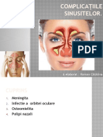 Complicaţiile Sinusitelor Orl