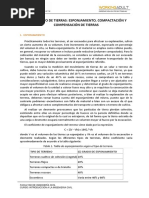 Movimiento de Tierras - Esponjamiento - Compactacion - Compensacion de Tierras