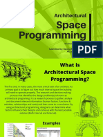 ARCHITECTURAL Space Programming