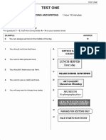 Test One: Paper 1: Reading and Writing