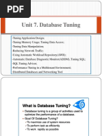 Unit 7. Database Tuning