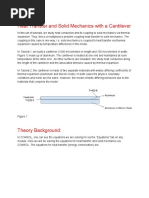 Heat Transfer and Solid Mechanics With A Cantilever