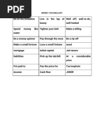 IELTS MONEY Vocabulary