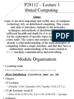 COMP28112 - Lecture 1 Distributed Computing: Aims