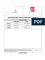 HSEQ-PR-026 Recomendaciones y Restricciones Medico - Laborales V1