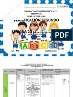 Semana 20 Del Del 24 Al 28 de Enero de 2022 2°