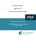 BSBLED802 Student Assessment Tasks 03-05-19