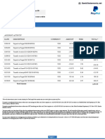 PayPal Bank Statement