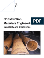 Construction Materials Engineering: Capability and Experience