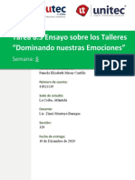 Tarea 8.3 Ensayo Sobre Los Talleres Dominando Nuestras Emociones