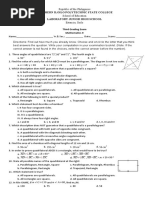 Grade 9 Multiple 3rd Grading