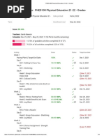 PHED100 Physical Education 21-22 - Grades