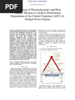 Application of Thermodynamics and Heat Transfer Theories To Analyze Performance Degradation of Air Cooled Condenser (ACC) at Gelugor Power Station