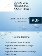 DDWG 2523 Financial Accounting Ii: Chapter 1-Control Accounts