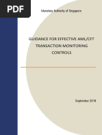 Guidance For Effective AML CFT Transaction Monitoring Controls