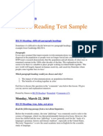 IELTS Reading Handout