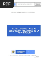 D103M01 Manual Políticas Seguridad y Privacidad Información V00