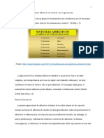 Clasificación de Los Sistemas Adhesivos de Acuerdo Con Su Generación