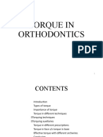 Torque in Orthodontics