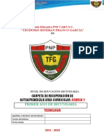 Carpeta de Autoaprendizaje - 1º - CT 2021