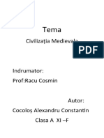 Tema Istorie 18.02.2022 Civilizatia Medievala